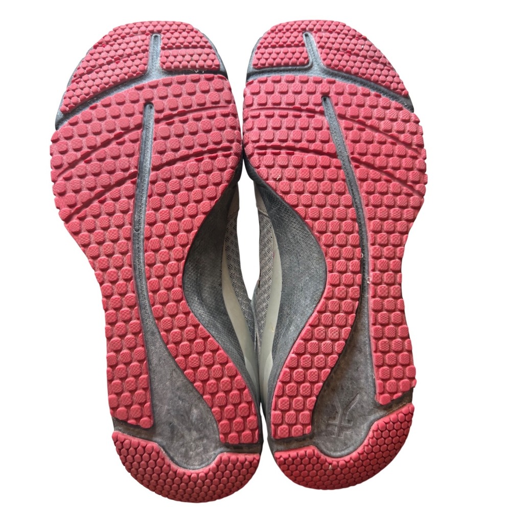 Kuru Quantum Mens 9.5 Grey Red Mesh Suede Walking Fitness Shoes‎ 10130395 - Picture 9 of 11